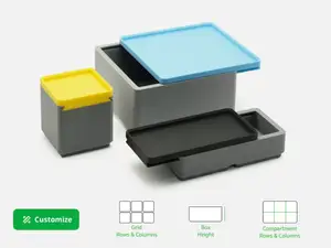 Gridfinity Box with Sliding Lid (Parametric)