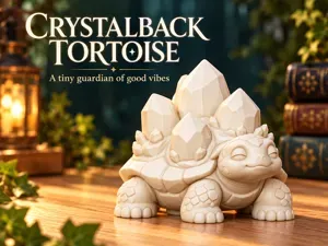 Crystalback Tortoise | Cute Desk & Shelf Decor