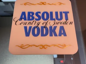 Dessous de verre absolut vodka