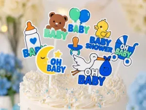 8 Baby Shower Cupcake Toppers