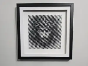 Christ in Crown of Thorns Halftone Art by Ikonic3D