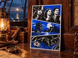 Pirates of the Caribbean Storyboard Wall Art