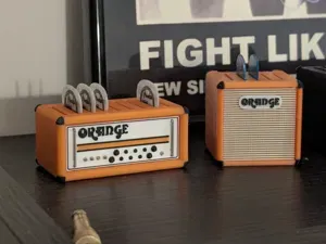 Orange AD30 Amp Guitar Pick Holder | 9 picks