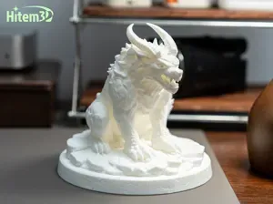 凶猛白色怪兽 · 纯色雕塑摆件!