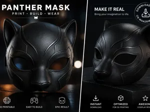 Masque de Panthère 3D EASY PRINT