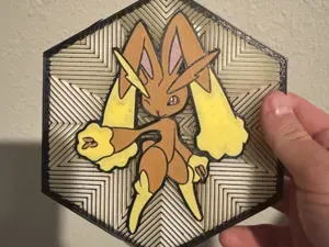 #428 Lopunny Hex Wall Art