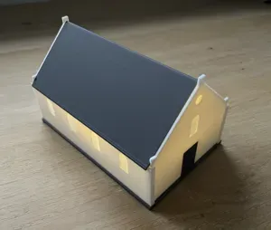 Small church with candle light holder