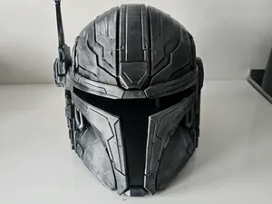 Mandalorian style helmet (cyber punk style)