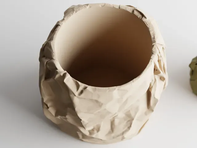 Crumbled Paper Plant Pot — Фото 6 из 10