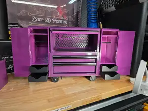 Snap-on mini tool box with hutch and locker
