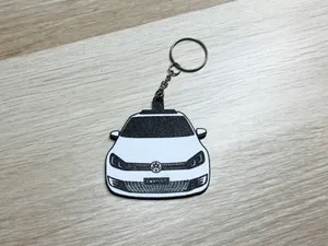 Volkswagen Golf 6 Portachiavi Stilizzato Regalo