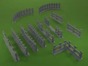 Modular Wooden Fence – Tabletop Wargames & RPGs