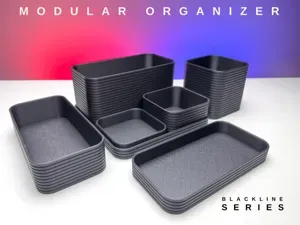 Modular Storage Tray Set for Desk Organization