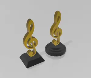 Музыкальные трофеи и награды для 3D-печати STL