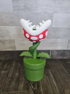 Mario Piranha Plant Large Spiral Piggy Bank