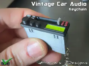 Vintage Car Audio Keychain