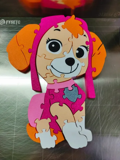 Puzzle Paw Patrol - Skye (numbers and letters)
