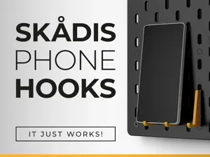 IKEA Skadis Phone Hooks