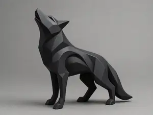 ABSTRACT WOLF - SCULPTURE