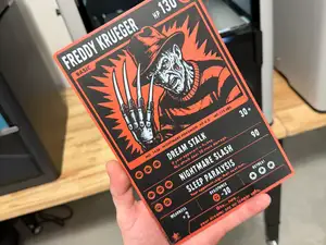 Freddy Krueger Oversized Pokemon Card