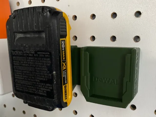 Dewalt battery mount for pegboard - Sy's Peglock-