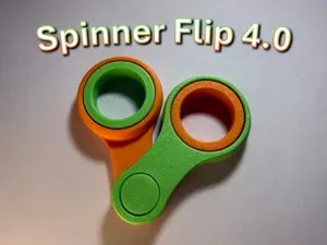 Spinner Flip 4.0 - Hidden-Pin Modular Flip Fidget