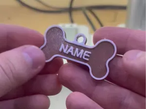 Custom Dog ID Tag (Bone Shape)