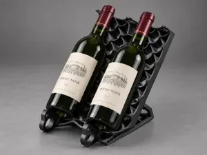 Rocket Grid Fin Wine Holder