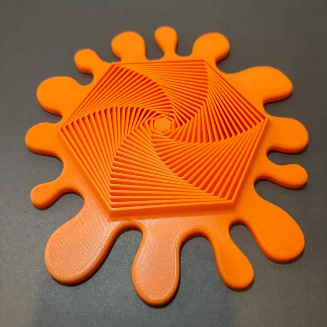 Full Plate Splat Hexagon Fidget (Print in Place) — Фото 11 из 16
