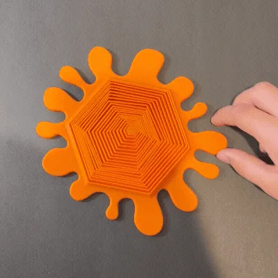 Full Plate Splat Hexagon Fidget (Print in Place) — Фото 3 из 16