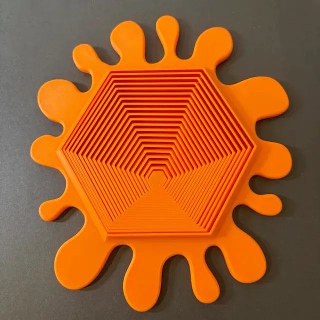 Full Plate Splat Hexagon Fidget (Print in Place) — Фото 9 из 16