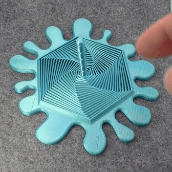 Full Plate Splat Hexagon Fidget (Print in Place) — Фото 4 из 16