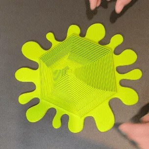 Full Plate Splat Hexagon Fidget (Print in Place) — Фото 8 из 16