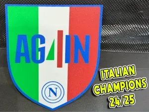 Targa Napoli Campioni D'Italia 24/25 scudetto