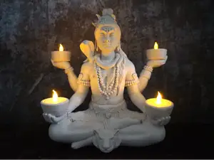 Shiva Tealight Holder Statue
