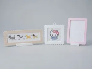Parametric Cross-Stitch Grid — Stand & Keychain