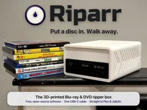 Riparr: Blu-ray & DVD Ripper Box for Plex/Jellyfin