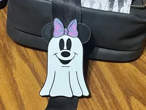 Minnie Mouse Ghost Bag Strap Charm