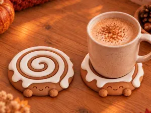 Cinnamon Roll Coaster - Autumn Christmas Decor