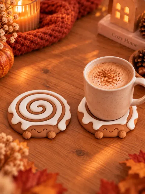 Cinnamon Roll Coaster - Autumn Christmas Decor — Фото 7 из 11