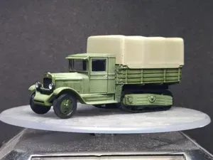 ZiS-22. USSR half-truck. 1/87 scale