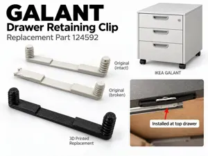 IKEA GALANT Drawer Clip – Replacement Part 124592