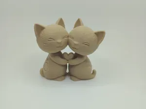 Verliebte Katzen mit Herz – suesse Geschenkidee