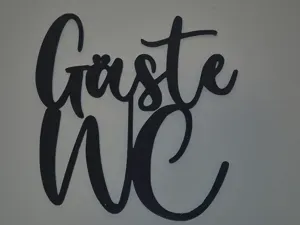 Gäste WC Bad Schild Tür