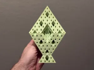 Menger-Style Triangular Bipyramid Fractal – Lvl 4