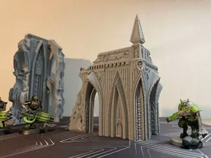 Wargame terrain Small ruin Grimdark Gothic