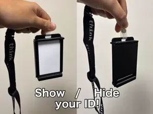 Privacy ID Badge Holder with Flip Cover