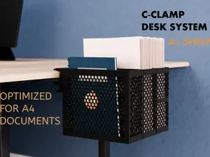 C-Clamp Desk Shelf for A4 Documents