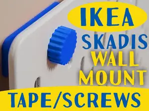 IKEA Skadis wall mount (tape mount/screws mount)