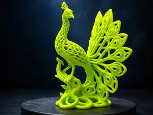 Elegant Lattice Peacock Statement Decor